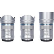 Sirui Sniper f/1.2 Autofocus 3-Lens Kit (E Mount, Silver)
