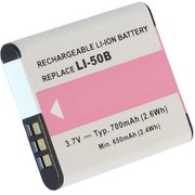 Akku passend für Olympus SP-800 UZ, 3.6V (3.7V), 700 mAh