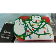 Loungefly Baymax Big Hero 6 Christmas Lights & Snowflakes Zip Around Wallet NWT