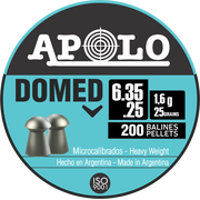 ΒΛΗΜΑΤΑ APOLO DOMED 6,35mm / 25 / 200